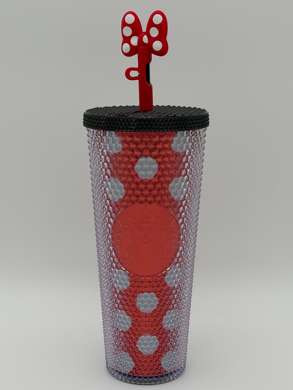 Disney Parks Starbucks Minnie Mouse Polka Dots Red & White Tumbler 2024 WDW
